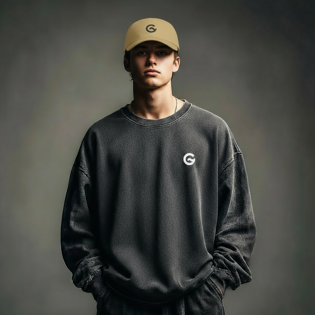 Groova® Premium Dad Cap – Vintage Pigment Dyed Baseball Hat | Khaki | Unisex Streetwear Hat
