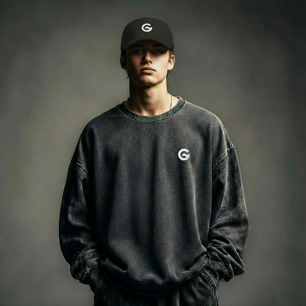 Groova® Premium Dad Cap – Vintage Pigment Dyed Baseball Hat | Black, Stone, Navy | Unisex Streetwear Hat