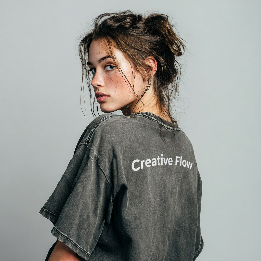 Groova® Comfort Colors T-Shirt – Pigment Dyed Vintage Tee | Pepper | Unisex Oversized Streetwear Essential