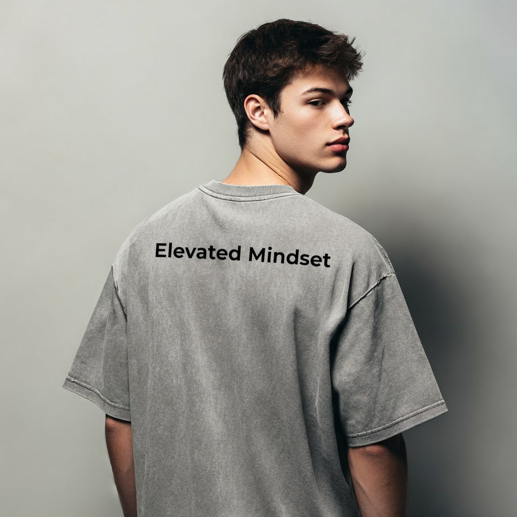 Groova® Comfort Colors T-Shirt – Pigment Dyed Vintage Tee | Gray | Unisex Oversized Streetwear Essential