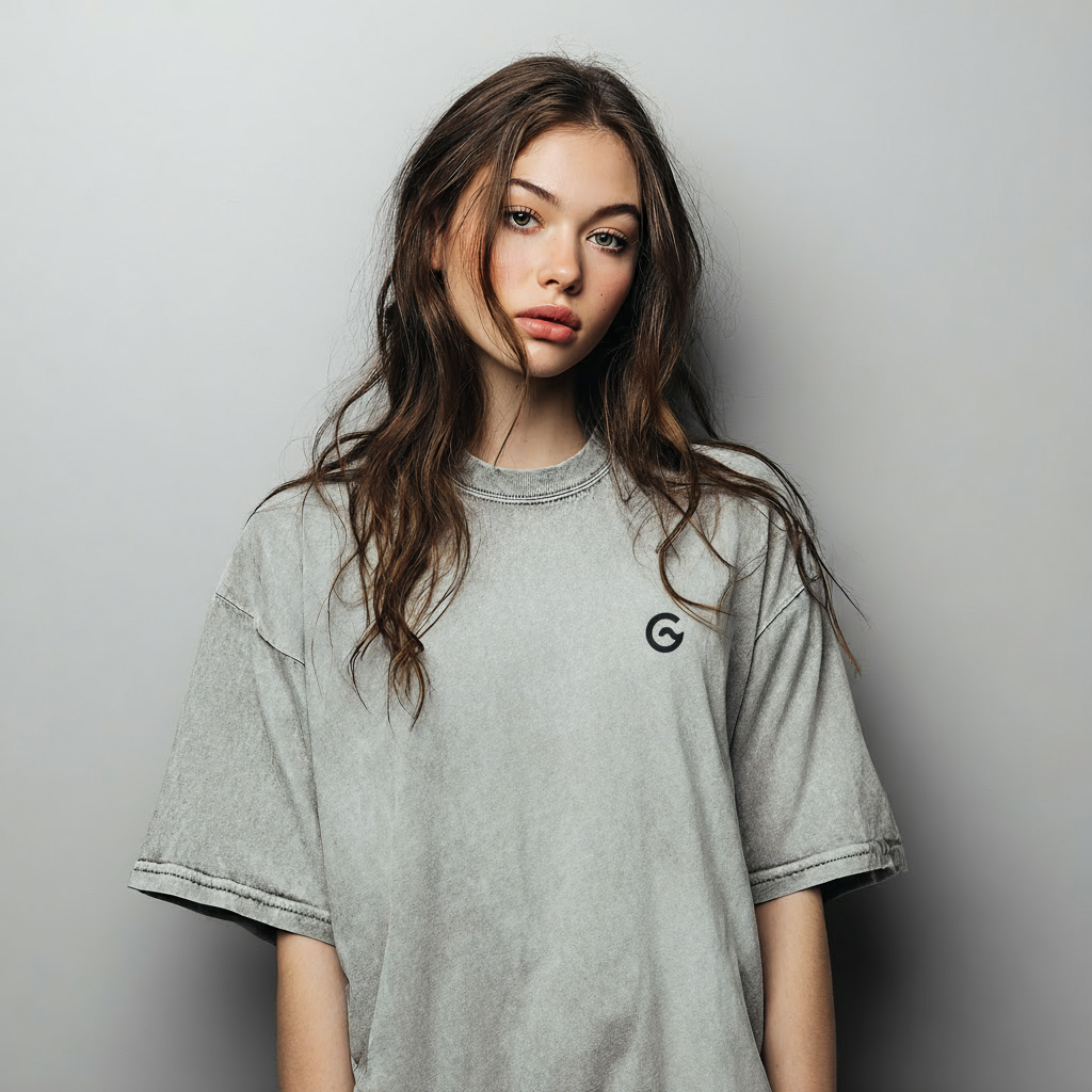 Groova® Comfort Colors T-Shirt – Pigment Dyed Vintage Tee | Gray | Unisex Oversized Streetwear Essential