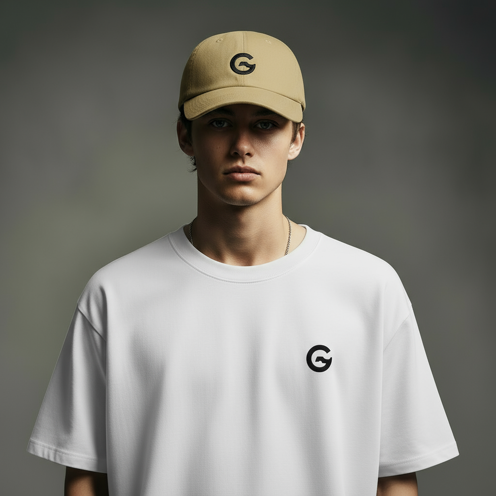 Groova® Premium Dad Cap – Vintage Pigment Dyed Baseball Hat | Khaki | Unisex Streetwear Hat