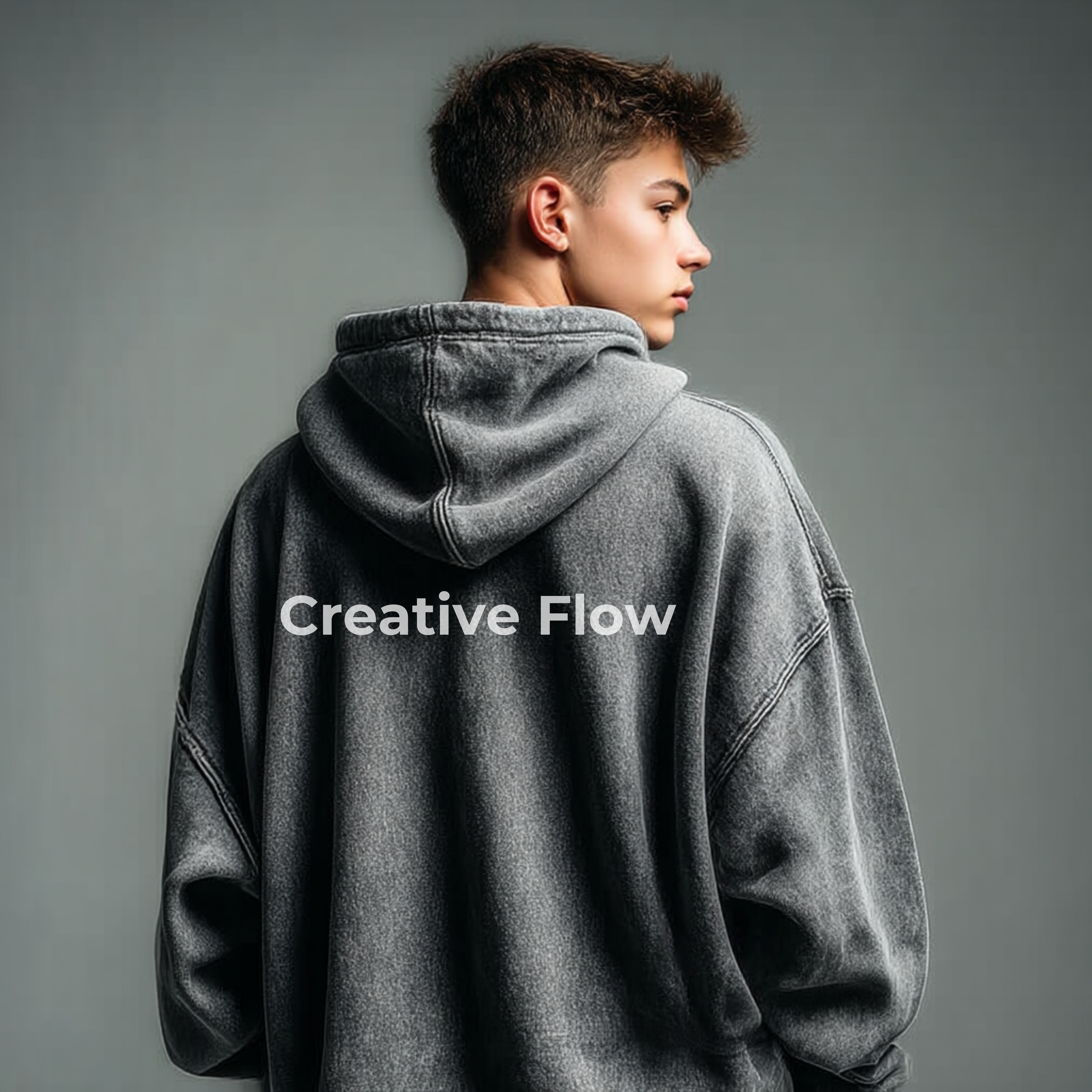 Groova® Comfort Colors Hoodie – Oversized Pigment Dyed Streetwear | Pepper | Unisex Premium Pullover