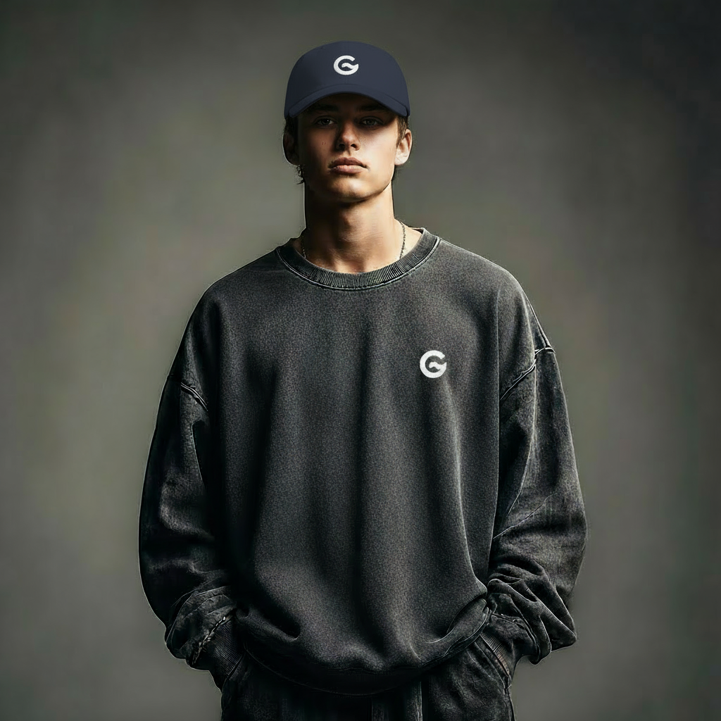 Groova® Premium Dad Cap – Vintage Pigment Dyed Baseball Hat | Black, Stone, Navy | Unisex Streetwear Hat