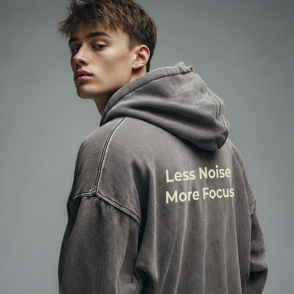 Groova® Comfort Colors Hoodie – Oversized Pigment Dyed Streetwear | Gray | Unisex Premium Pullover