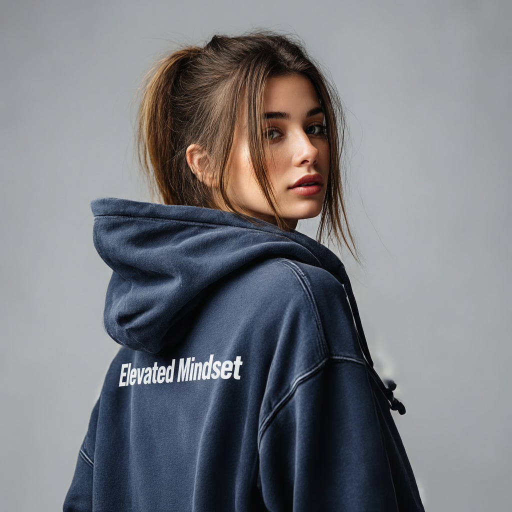 Groova® Comfort Colors Hoodie – Oversized Pigment Dyed Streetwear | True Navy | Unisex Premium Pullover